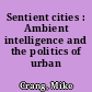 Sentient cities : Ambient intelligence and the politics of urban space