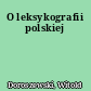 O leksykografii polskiej