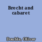 Brecht and cabaret