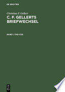 C. F. Gellerts Briefwechsel