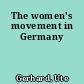 The women's movement in Germany