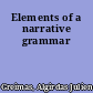 Elements of a narrative grammar