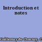 Introduction et notes