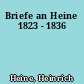 Briefe an Heine 1823 - 1836