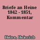 Briefe an Heine 1842 - 1851, Kommentar