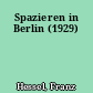 Spazieren in Berlin (1929)