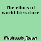 The ethics of world literature