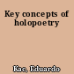 Key concepts of holopoetry