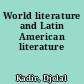 World literature and Latin American literature