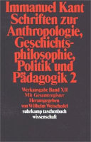 Schriften zur Anthropologie, Geschichtsphilosophie, Politik und Pädagogik. 2. Register zur Werkausgabe