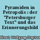 Pyramiden in Petropolis : der "Petersburger Text" und das Erinnerungsbild Altägyptens