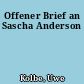 Offener Brief an Sascha Anderson