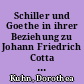Schiller und Goethe in ihrer Beziehung zu Johann Friedrich Cotta oder: Das Rollenspiel zwischen Autor und Verleger