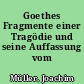 Goethes Fragmente einer Tragödie und seine Auffassung vom Tragischen