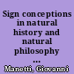 Sign conceptions in natural history and natural philosophy in Ancient Greece and Rome