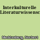 Interkulturelle Literaturwissenschaft