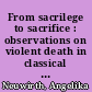 From sacrilege to sacrifice : observations on violent death in classical and modern Arabic Poetry