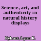 Science, art, and authenticity in natural history displays