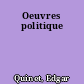 Oeuvres politique