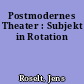 Postmodernes Theater : Subjekt in Rotation