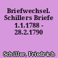 Briefwechsel. Schillers Briefe 1.1.1788 - 28.2.1790