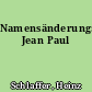 Namensänderung: Jean Paul