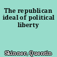 The republican ideal of political liberty