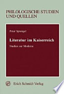 Literatur im Kaiserreich : Studien zur Moderne