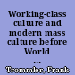 Working-class culture and modern mass culture before World War I