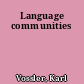 Language communities