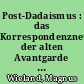Post-Dadaismus : das Korrespondenznetzwerk der alten Avantgarde im Arche Verlag