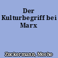 Der Kulturbegriff bei Marx